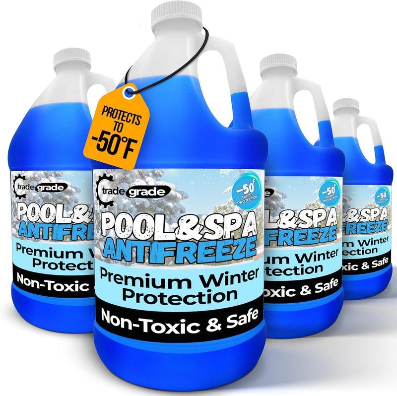 Trade Grade TradeGrade Spa and Pool Antifreeze for Winterizing Inground & Above Ground | 4 Gallon | 50°F Freezing Point Protection - Image 1